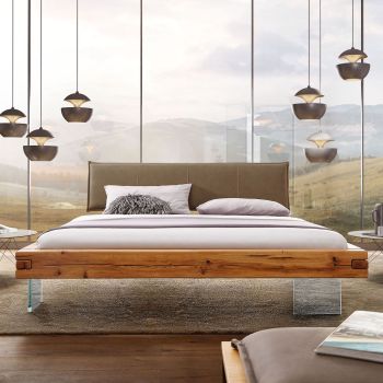 Letto in legno massello e vetro Arizona 2