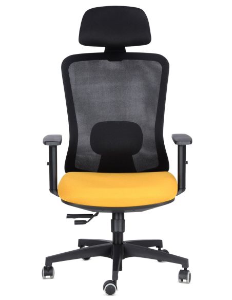 Poltrona ufficio ergonomica con schienale in rete Model Three Poltrona ufficio ergonomica con schienale in rete Model Three