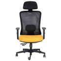Poltrona ufficio ergonomica con schienale in rete Model Three