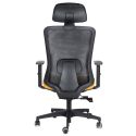 Poltrona ufficio ergonomica con schienale in rete Model Three