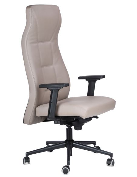 Poltrona da ufficio direzionale in vera pelle Montevideo