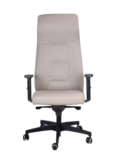 Poltrona da ufficio direzionale in vera pelle Montevideo