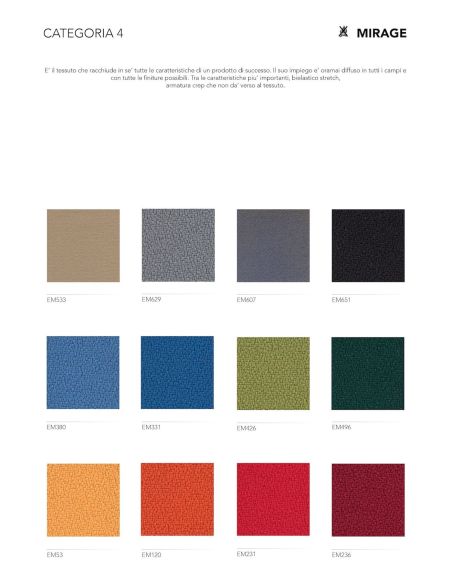 Poltrona da ufficio in vera pelle o tessuto Kira Poltrona da ufficio in vera pelle o tessuto Kira