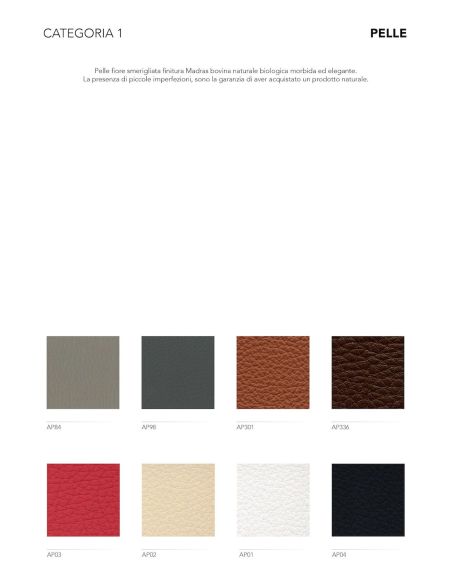 Poltrona da ufficio in vera pelle o tessuto Kira Poltrona da ufficio in vera pelle o tessuto Kira