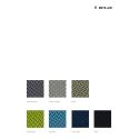 Sedia operativa per ufficio in ecopelle o tessuto Velvet
