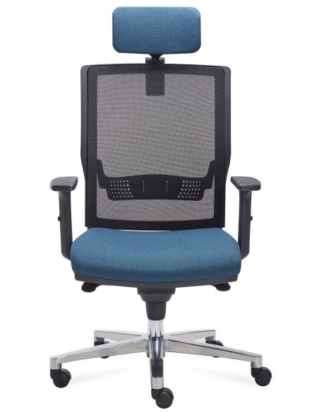 Sedia operativa per ufficio in ecopelle o tessuto Adele Net Sedia operativa per ufficio in ecopelle o tessuto Adele Net