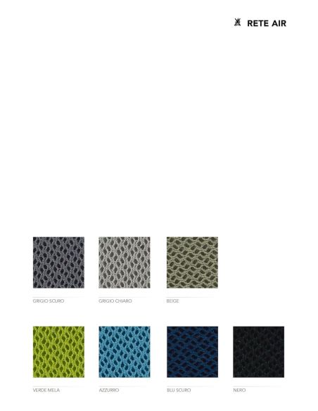 Sedia operativa ergonomica per ufficio in ecopelle o tessuto Onda