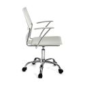 Sedia operativa per ufficio in ecopelle Syder White