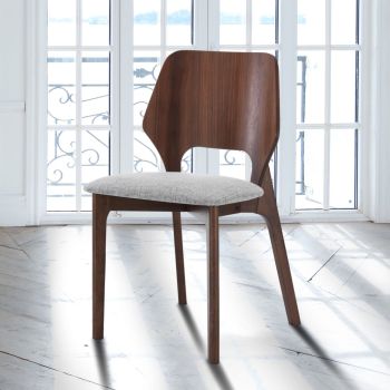 Coppia sedie in legno da cucina Rexal