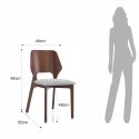 Coppia sedie in legno da cucina Rexal