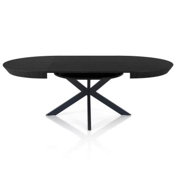 Tavolo rotondo allungabile Bjarne Black 2