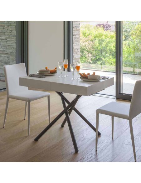 Tavolino trasformabile in tavolo da pranzo Iris di Altacom