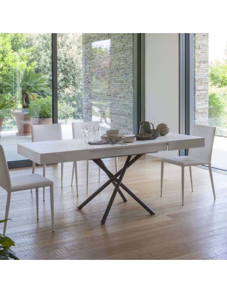 Tavolino trasformabile in tavolo da pranzo Iris di Altacom