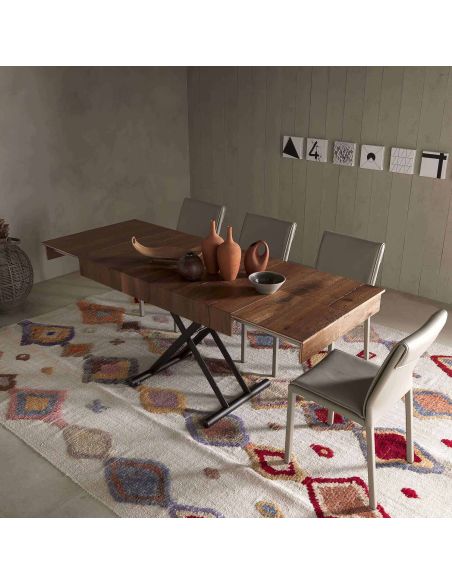 Tavolino trasformabile in tavolo da pranzo Double di Altacom