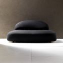 Divano 2 posti design moderno in tessuto o pelle Scoop