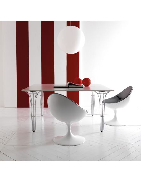 Tavolo design moderno quadrato o rettangolare Artù