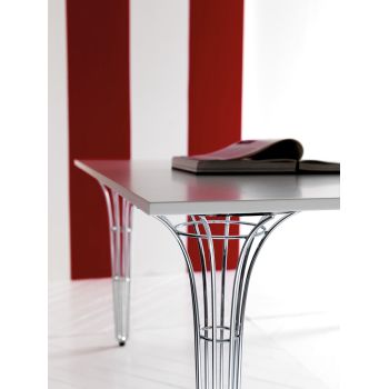Tavolo design moderno quadrato o rettangolare Artù 2