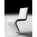 Sedia design moderno in tessuto o pelle Zig Zag