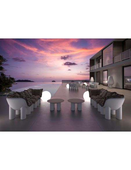 Tavolino basso da esterno in polietilene Atene by Plust Tavolino basso da esterno in polietilene Atene by Plust