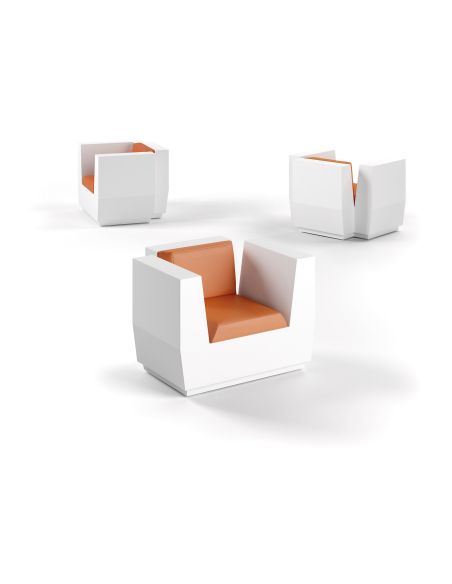 Poltrona da giardino in polietilene Big Cut by Plust Poltrona da giardino in polietilene Big Cut by Plust