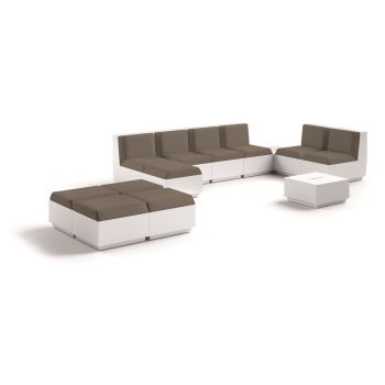 Poltrona da giardino in polietilene Big Cut Module by Plust 2