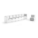 Poltrona da giardino in polietilene Big Cut Module by Plust