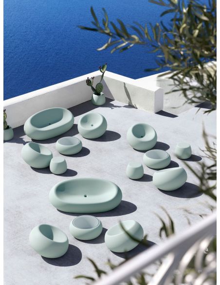 Poltrona da giardino in polietilene Boom by Plust