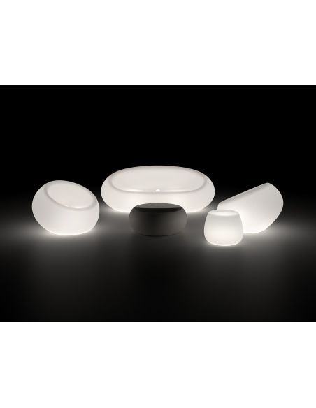 Pouf da esterno in polietilene Boom by Plust