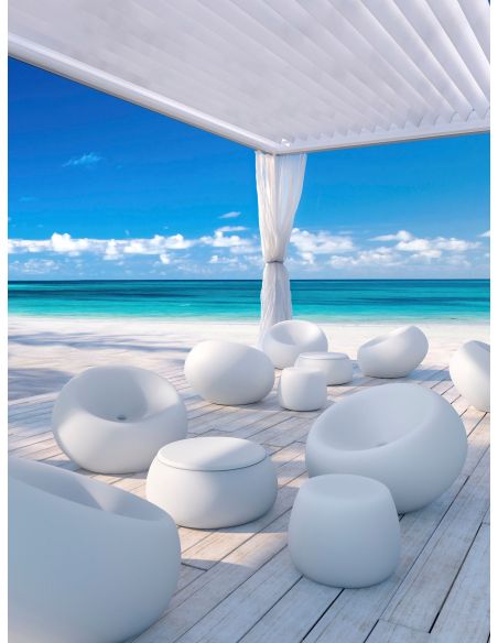 Pouf da esterno in polietilene Boom by Plust