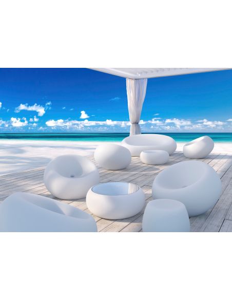 Pouf da esterno in polietilene Boom by Plust