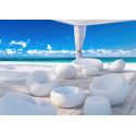 Pouf da esterno in polietilene Boom by Plust