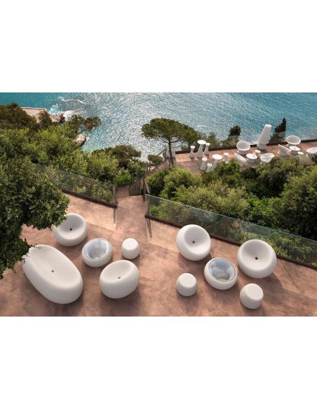 Pouf da esterno in polietilene Boom by Plust