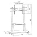 Carrello porta TV grandi dimensioni da 55" a 120" Stuart