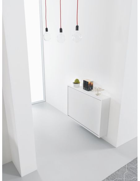 Scrivania a scomparsa con 3 sedie incorporate Jacob