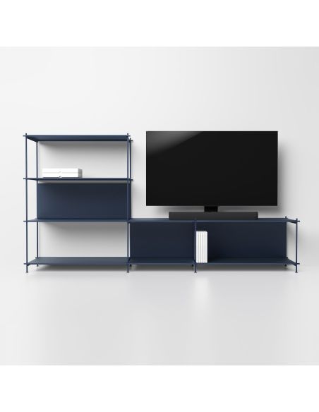 Mobile porta TV in acciaio e laminato Miyoko 34