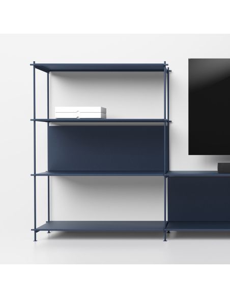 Mobile porta TV in acciaio e laminato Miyoko 34