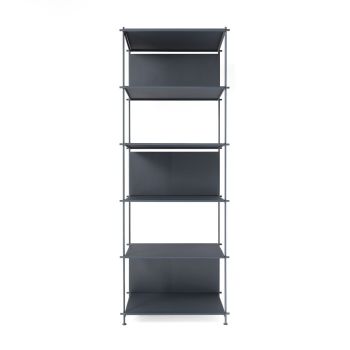 Libreria a colonna verticale in acciaio Miyoko B