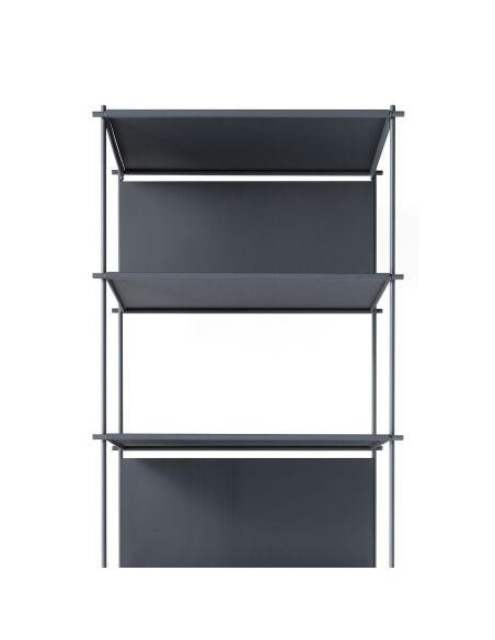 Libreria a colonna verticale in acciaio Miyoko B