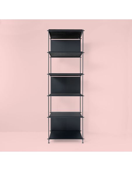 Libreria a colonna verticale in acciaio Miyoko B