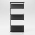 Libreria a colonna verticale in acciaio Miyoko C