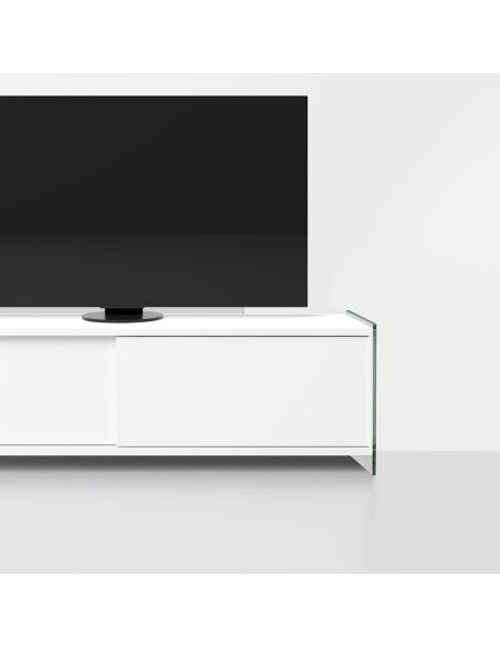 Mobile porta TV in vetro e laminao Tibor