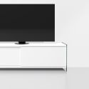 Mobile porta TV in vetro e laminao Tibor