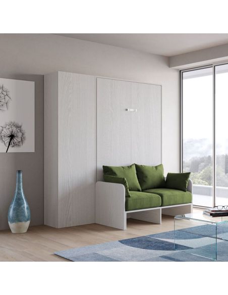 Letto a scomparsa con divano una piazza e mezza e colonna Lexton