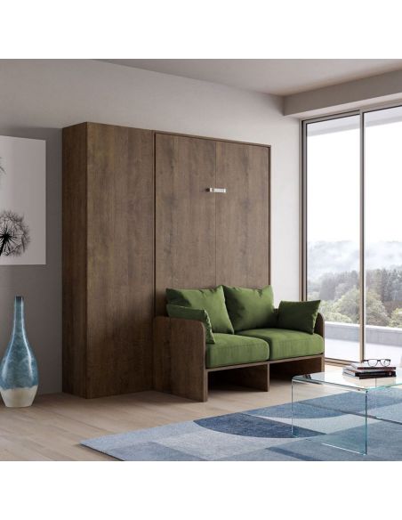 Letto a scomparsa con divano alla francese con colonna Lexton