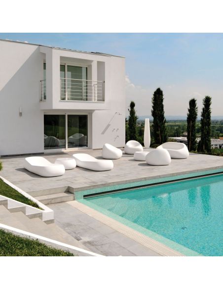 Poltrona da giardino in polietilene Gumball by Plust