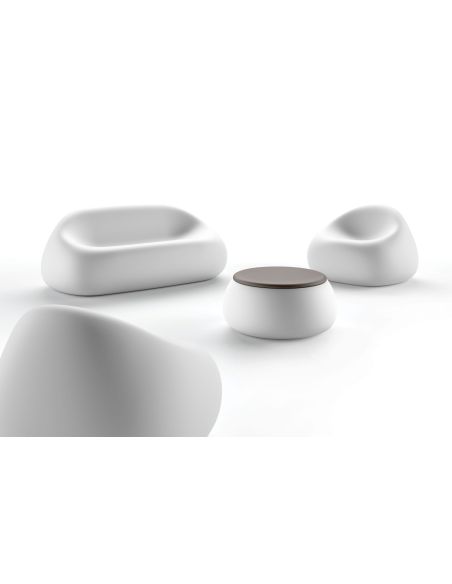 Divano da giardino in polietilene Gumball by Plust
