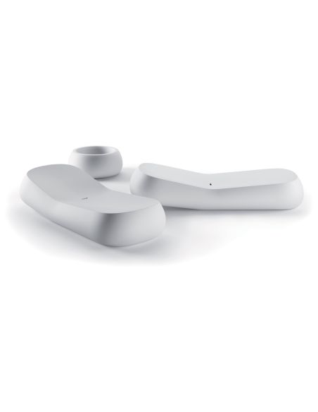 Lettino da giardino in polietilene Gumball by Plust