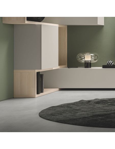 Parete attrezzata angolare moderna Lasting