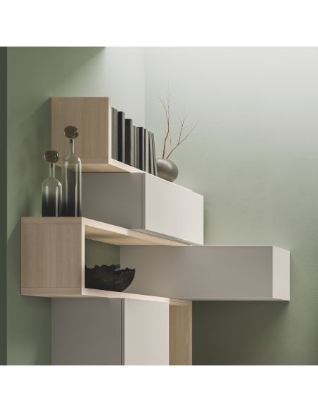 Parete attrezzata angolare moderna Lasting