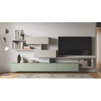 Parete attrezzata design moderno Lasting B 2